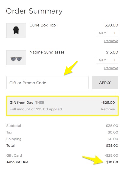 Allow us to check if a giftcard has been redeemed - Website