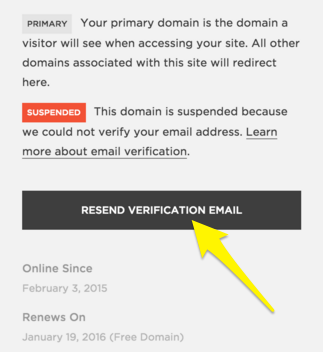 Fixing A Suspended Squarespace Domain Squarespace Help