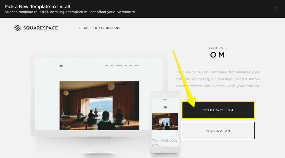 How To Switch Templates On Squarespace