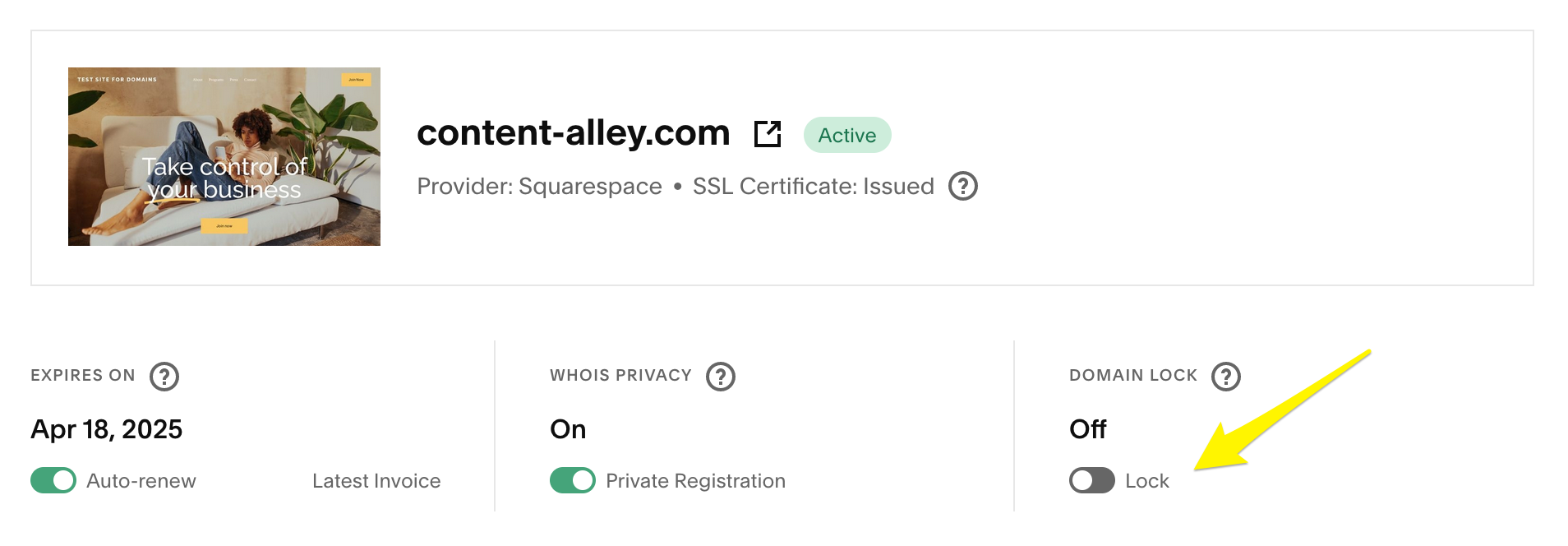 Transferring a domain away from Squarespace – Squarespace Help Center