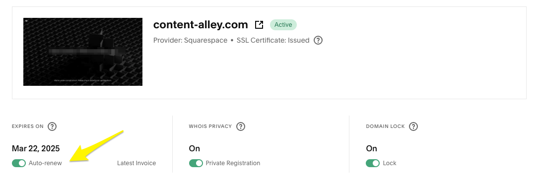 Canceling a Squarespace domain – Squarespace Help Center