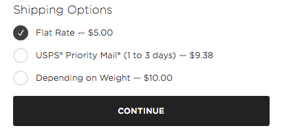 How shipping rates appear for customers at checkout.