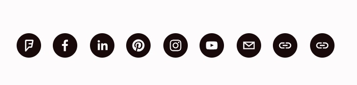 built-in social icons