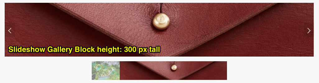 너비 대 높이 비율이 더 큰 이미지가 슬라이드쇼 갤러리 블록의 높이를 설정합니다.