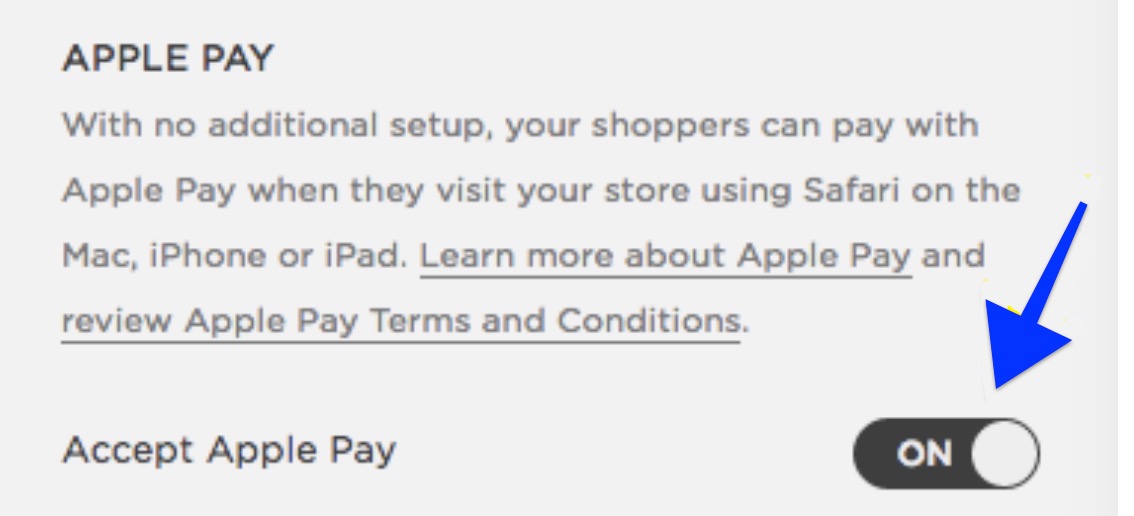 tela de alternância do apple pay