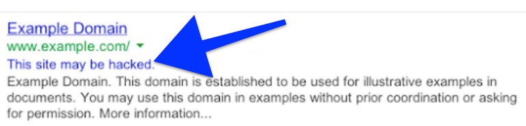 This site may be hacked example message.jpg