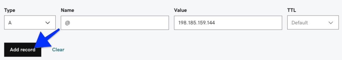 godaddy add an A Record.jpg