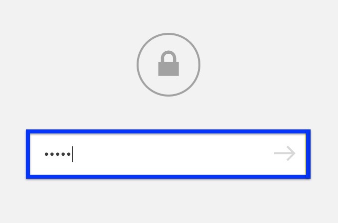 Lock Screen Password Field