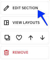 Edit section pencil icon
