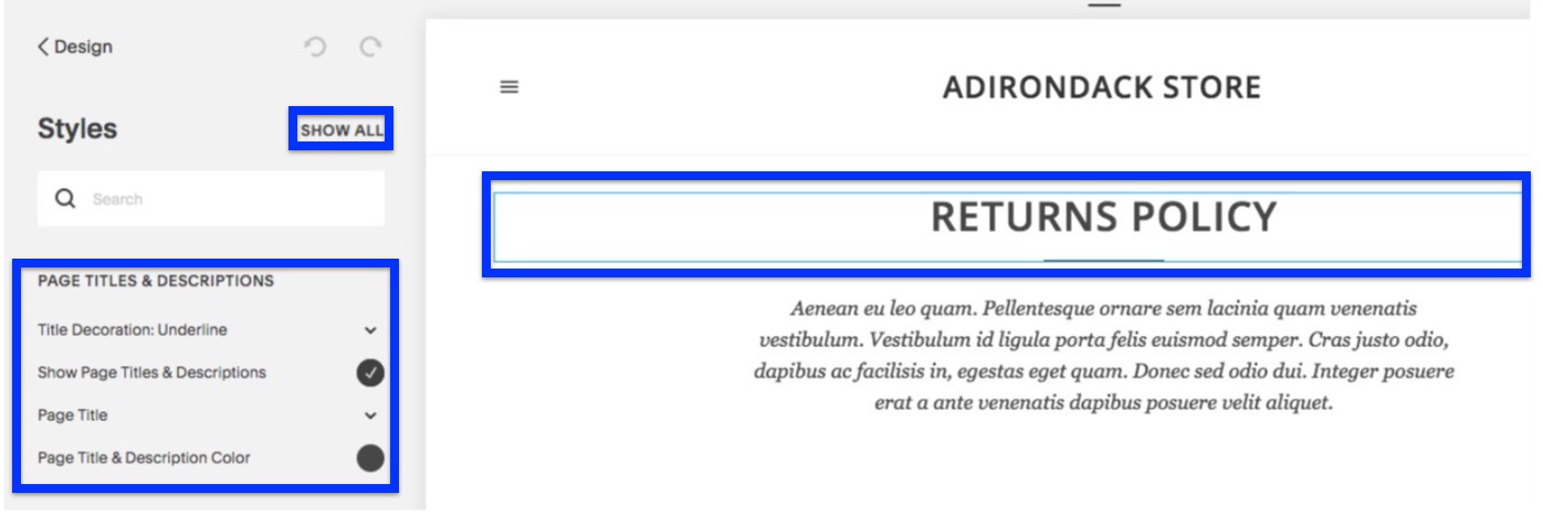 Click Show All in the Styles panel to view all text groups and style tweaks for the page.png